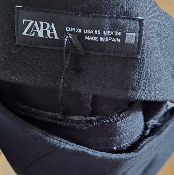 Zara Black Pants with zippers - Picture 6 of 8